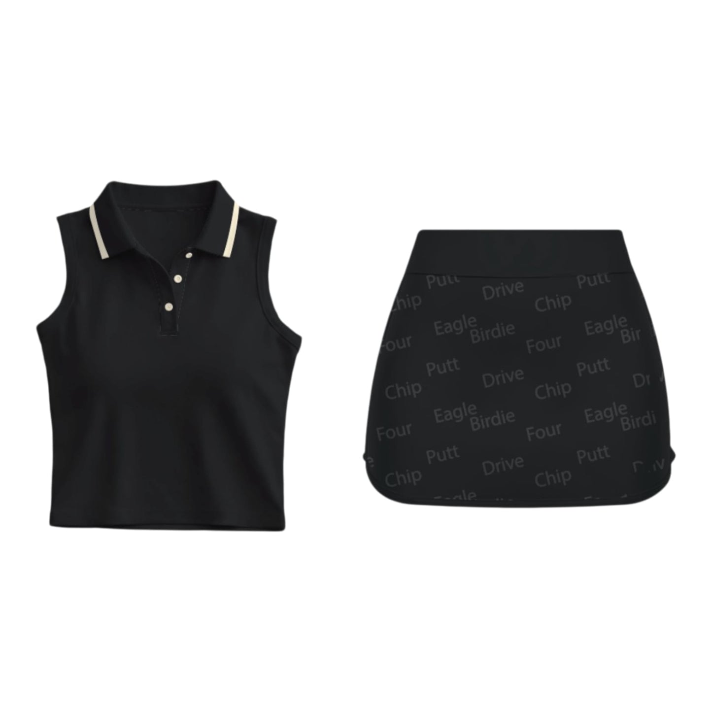 Midnight Birdie Court Set