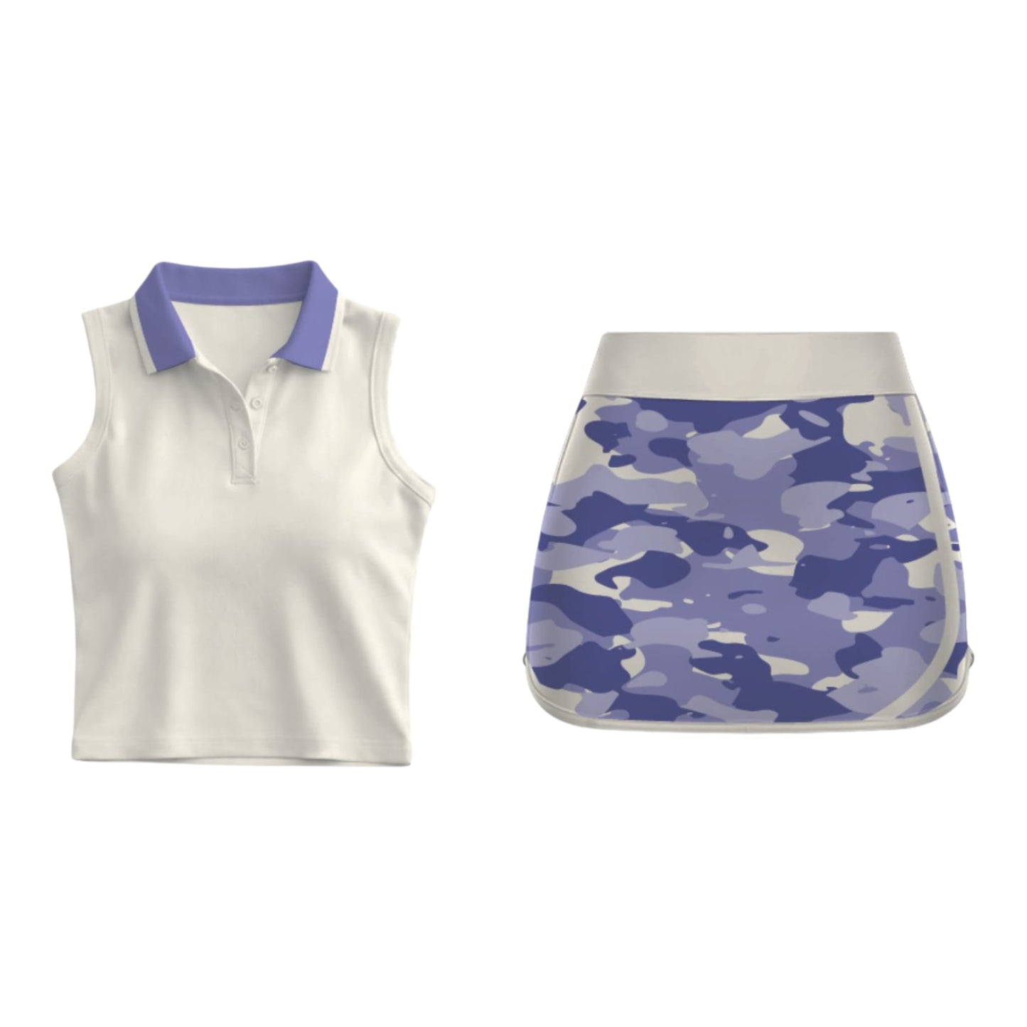 Lavender Camo Court Set