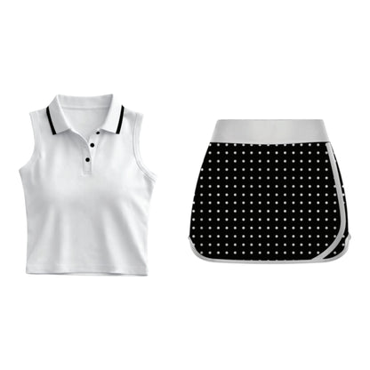 Midnight Polka Court Set