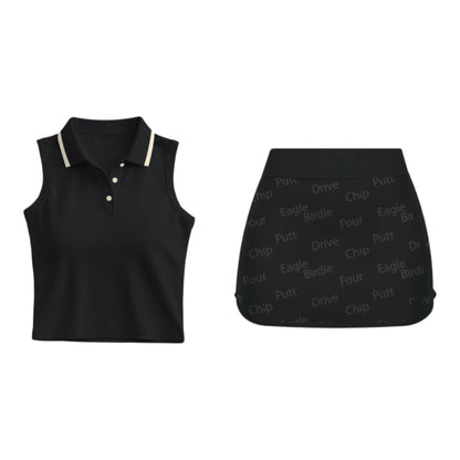 Midnight Birdie Court Set